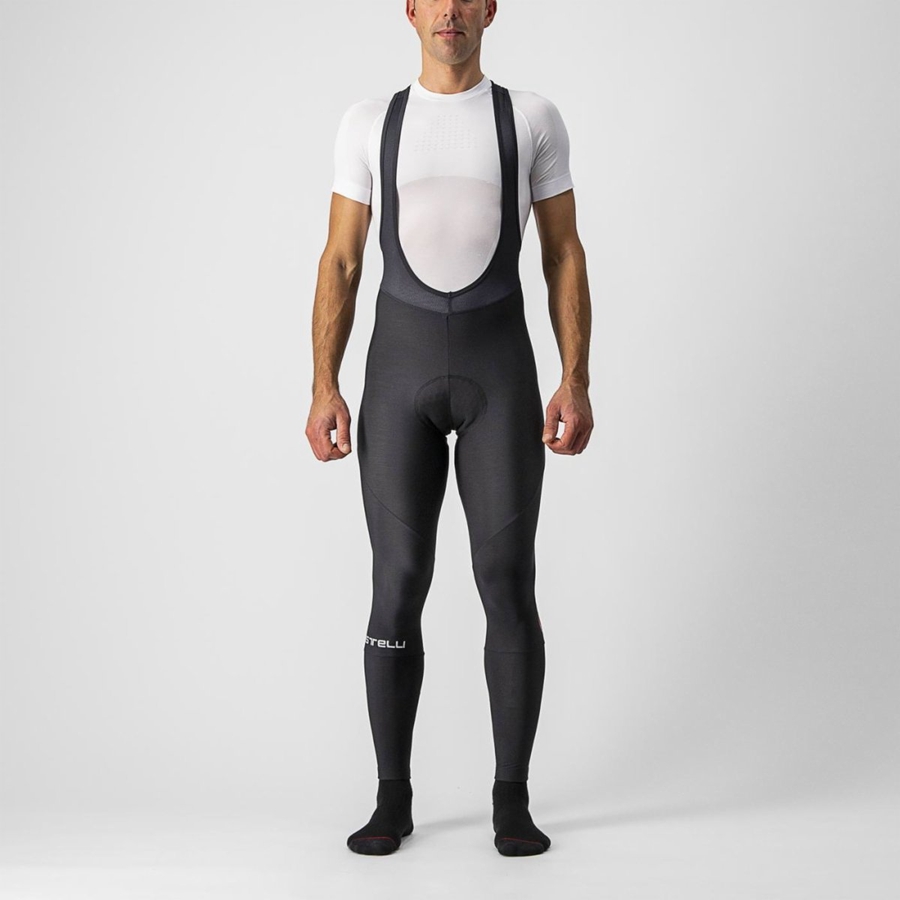 Black Men Castelli ENTRATA Bib Tights | 492870-MCD