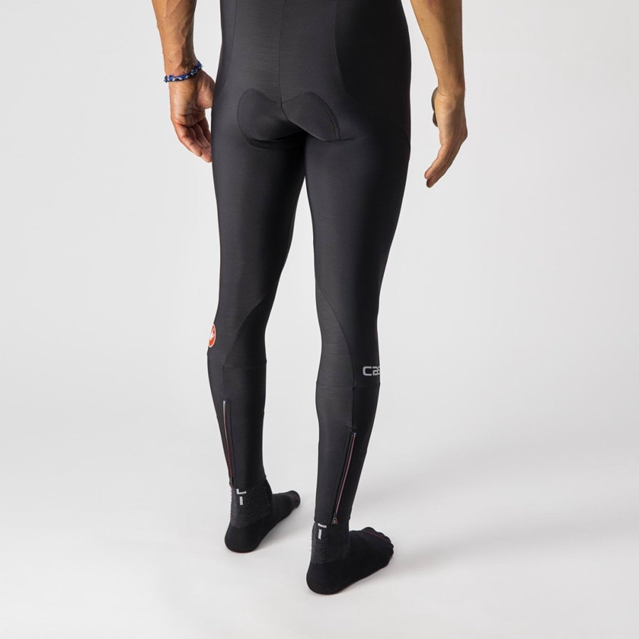 Black Men Castelli ENTRATA Leggings | 964503-UON