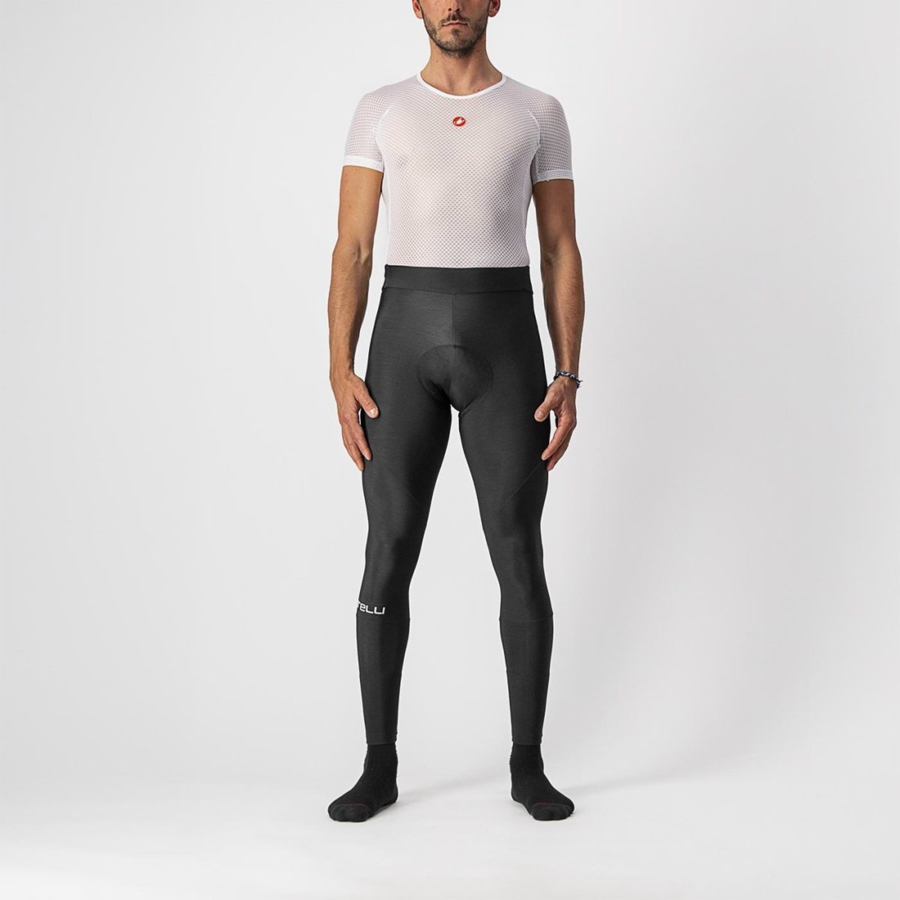 Black Men Castelli ENTRATA Leggings | 964503-UON