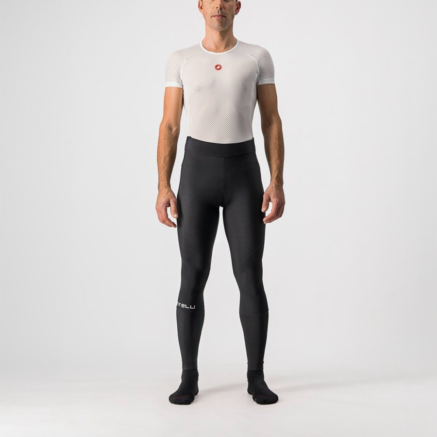 Black Men Castelli ENTRATA NO PAD Leggings | 623548-MFY