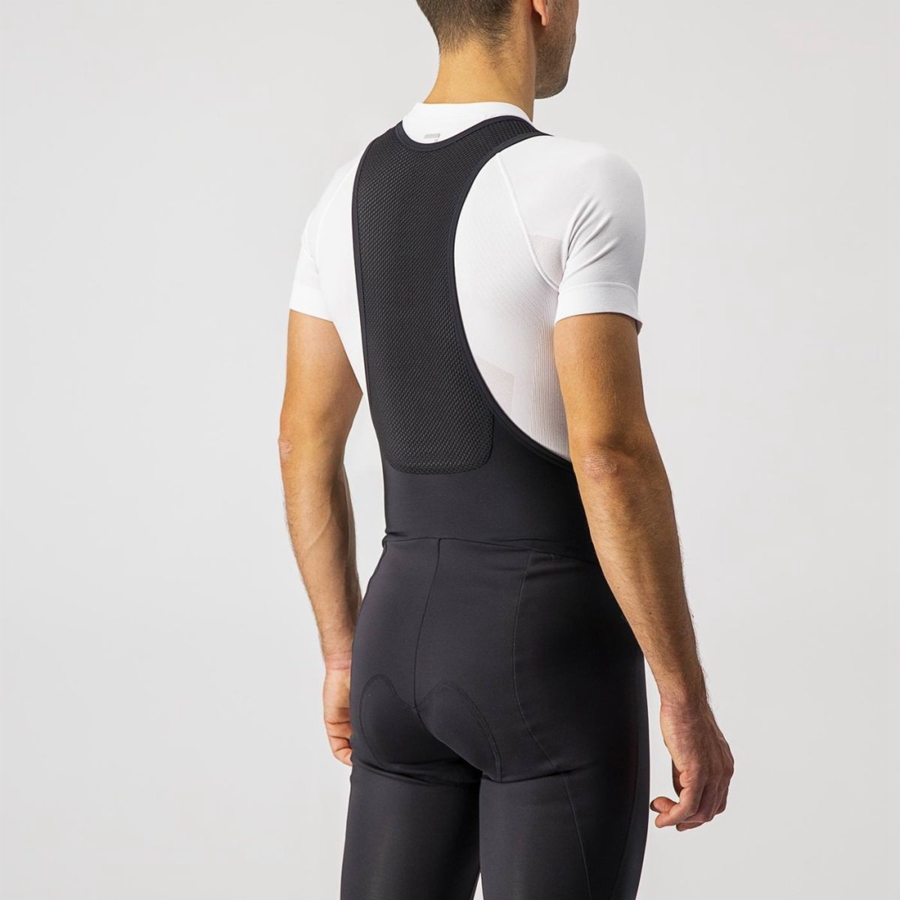 Black Men Castelli ENTRATA WIND Bib Tights | 736409-PFL