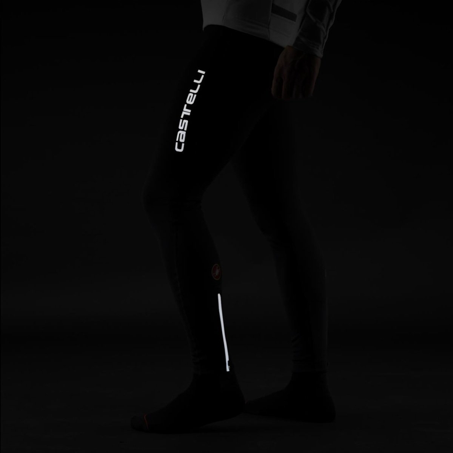 Black Men Castelli ENTRATA WIND Bib Tights | 736409-PFL