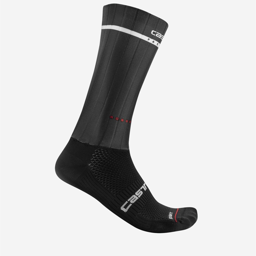 Black Men Castelli FAST FEET 2 Socks | 794520-NEO