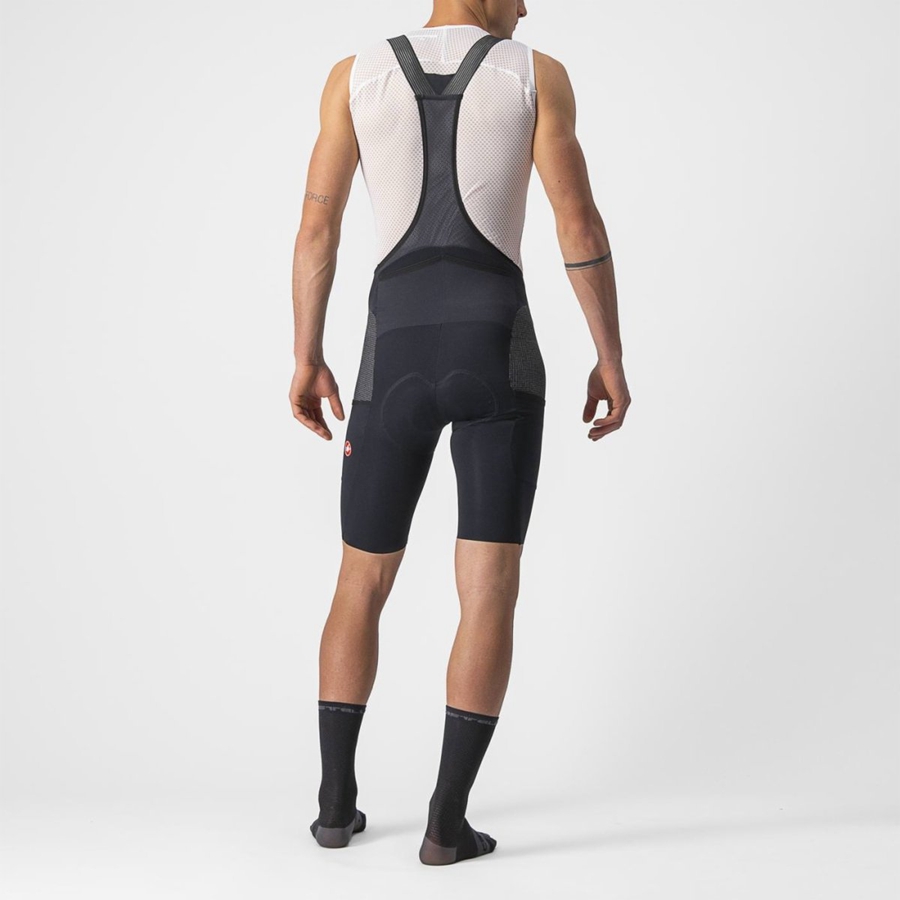 Black Men Castelli FREE UNLIMITED Bib Shorts | 051279-TXM