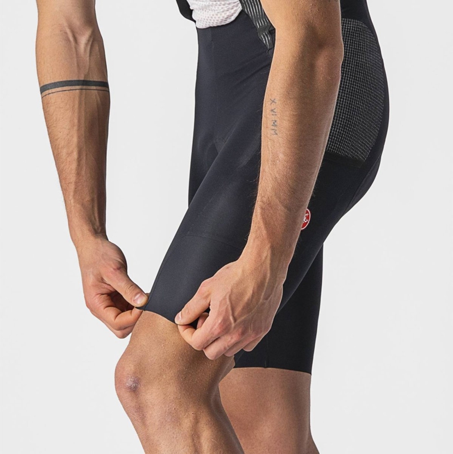 Black Men Castelli FREE UNLIMITED Bib Shorts | 051279-TXM