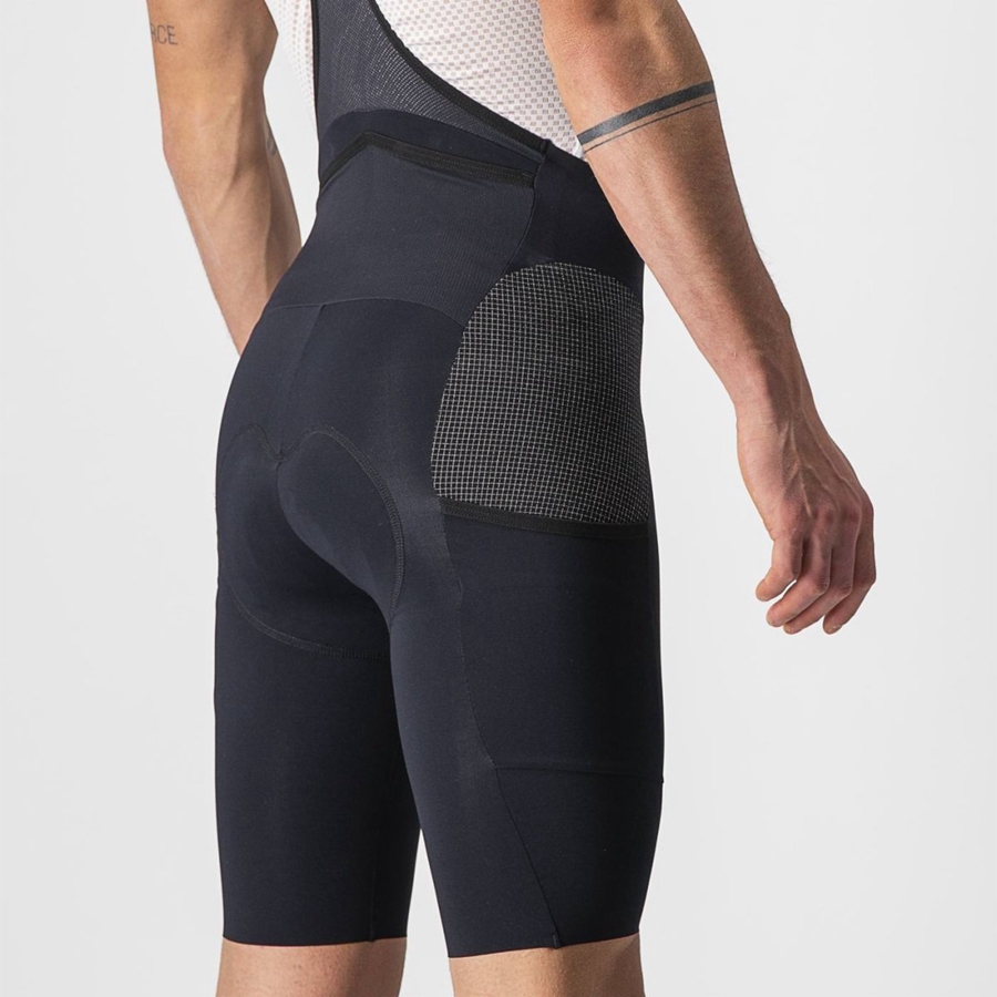 Black Men Castelli FREE UNLIMITED Bib Shorts | 051279-TXM