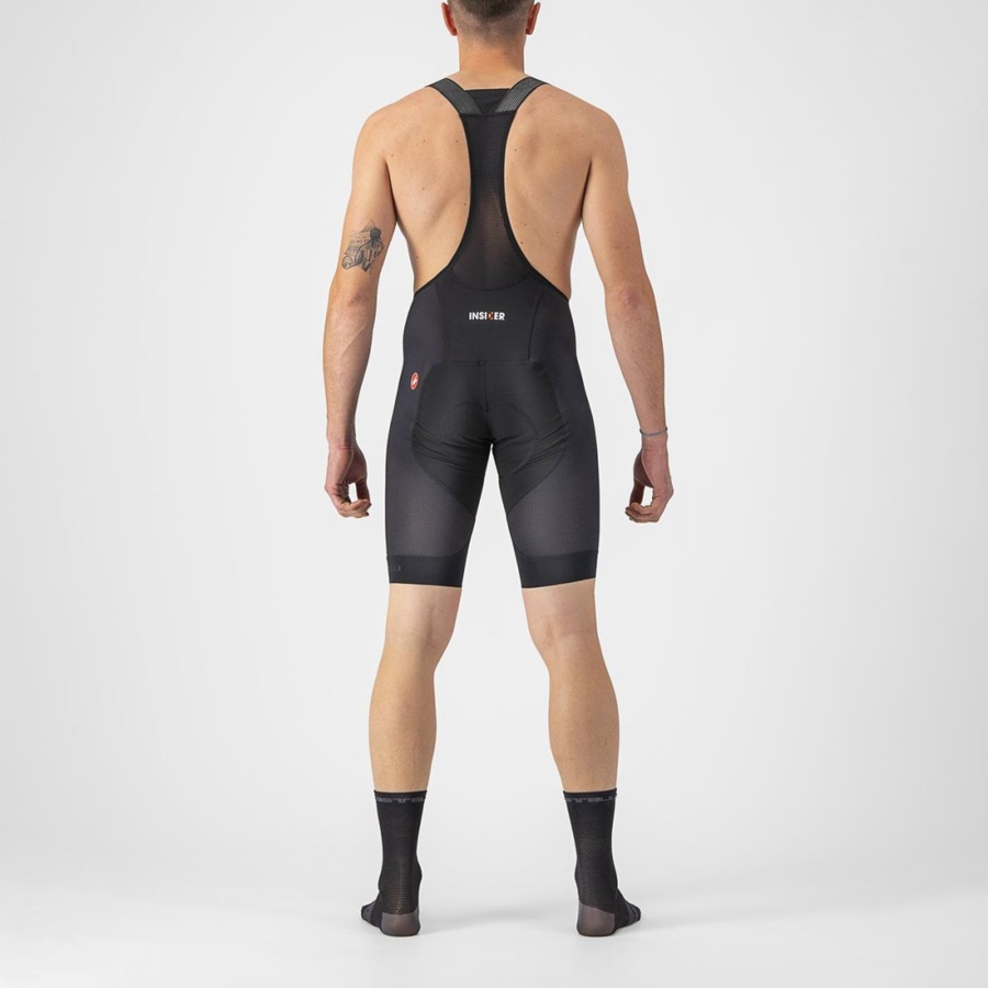 Black Men Castelli INSIDER 2 Bib Shorts | 102395-MTI