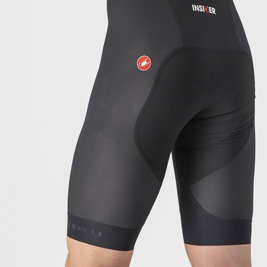 Black Men Castelli INSIDER 2 Bib Shorts | 102395-MTI