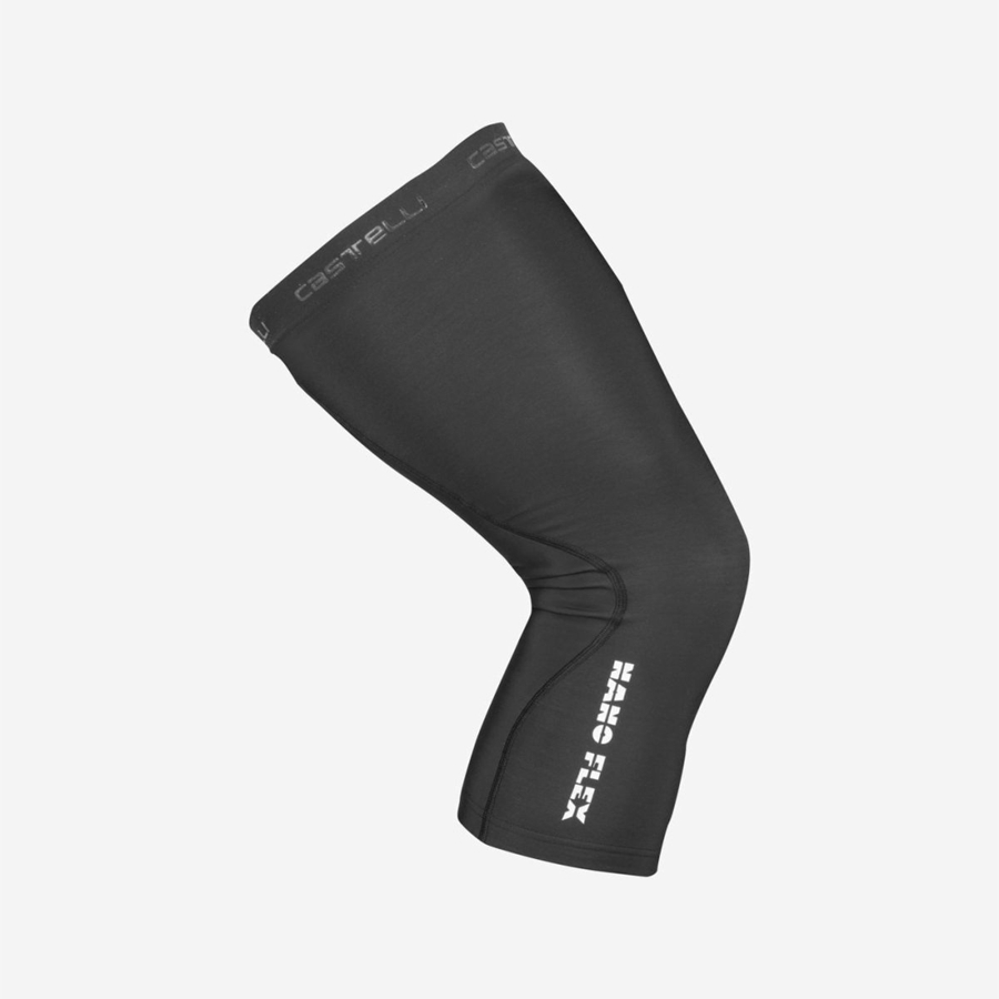 Black Men Castelli NANO FLEX 3G KNEEWARMER Leg Warmer | 158396-EGZ