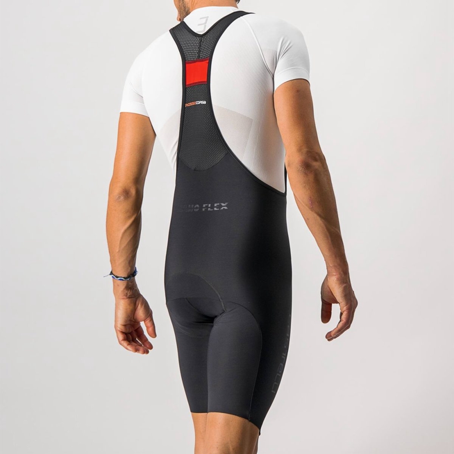 Black Men Castelli NANO FLEX PRO RACE Bib Shorts | 307418-AXL