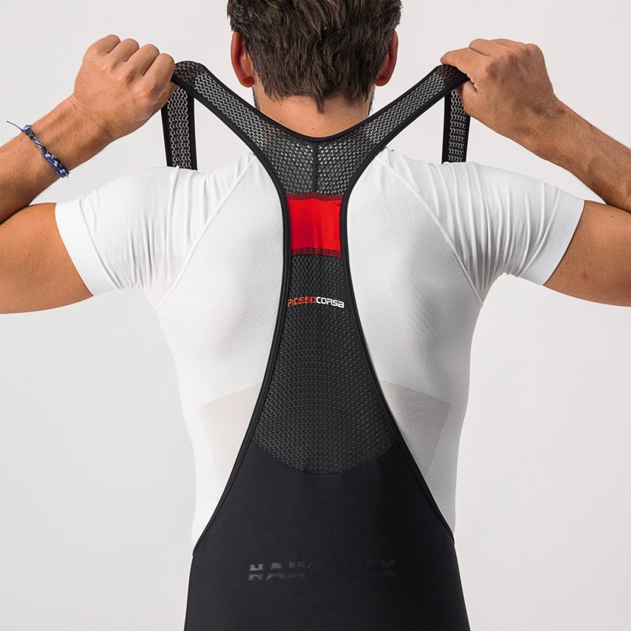 Black Men Castelli NANO FLEX PRO RACE Bib Shorts | 307418-AXL