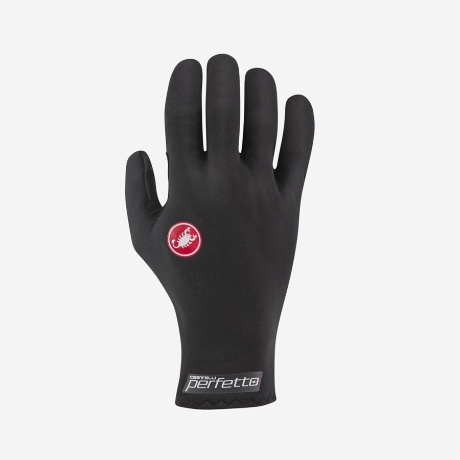 Black Men Castelli PERFETTO RoS Gloves | 324697-APR