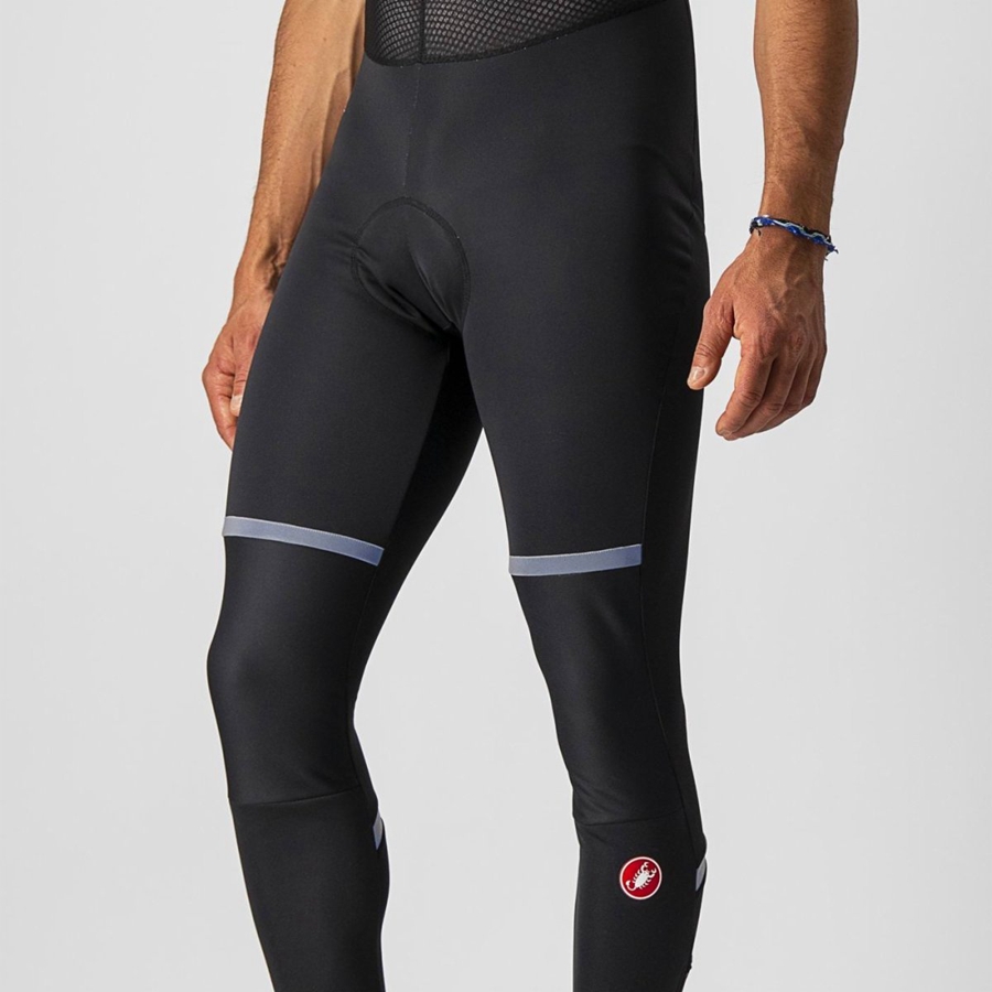 Black Men Castelli POLARE 3 Bib Tights | 705924-CAF