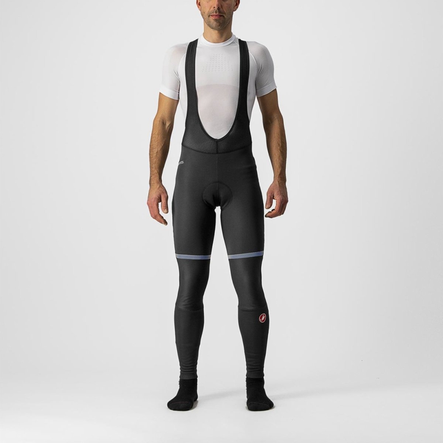 Black Men Castelli POLARE 3 Bib Tights | 705924-CAF