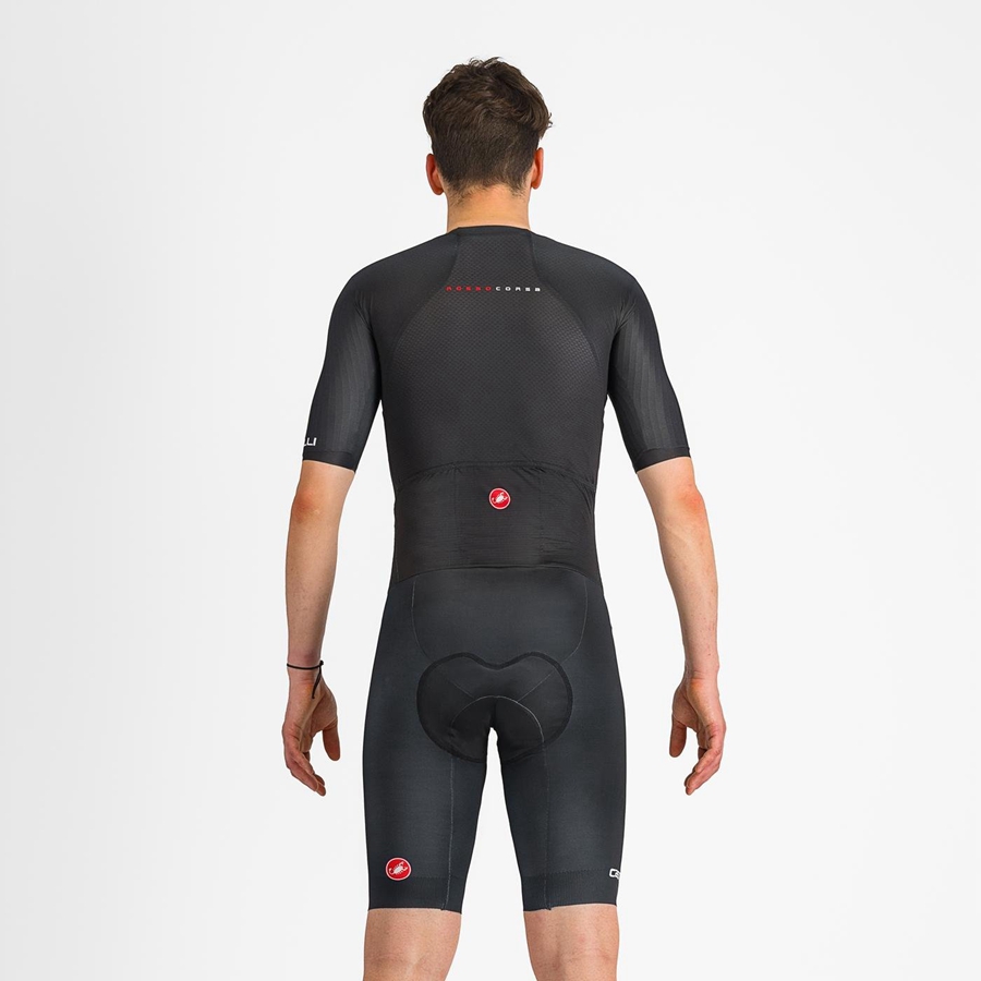 Black Men Castelli SANREMO BTW Speedsuits | 917364-VAF