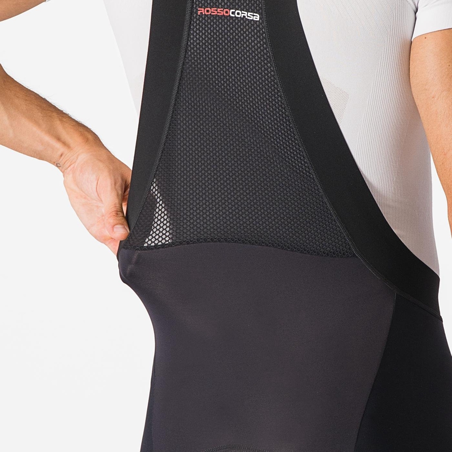 Black Men Castelli SORPASSO RoS Bib Tights | 965412-SHT