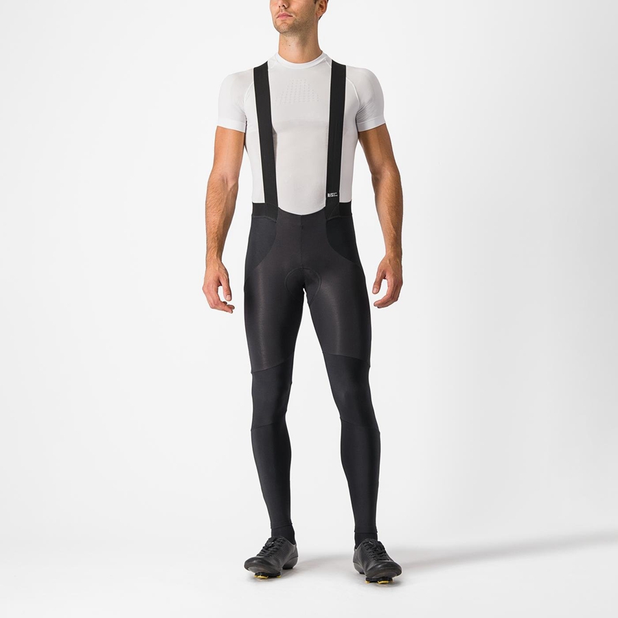 Black Men Castelli SORPASSO RoS Bib Tights | 965412-SHT