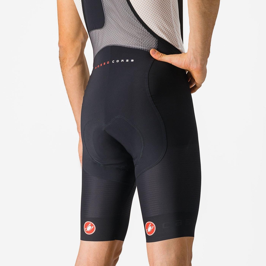 Black Men Castelli SUPERLEGGERA Bib Shorts | 142608-WMZ