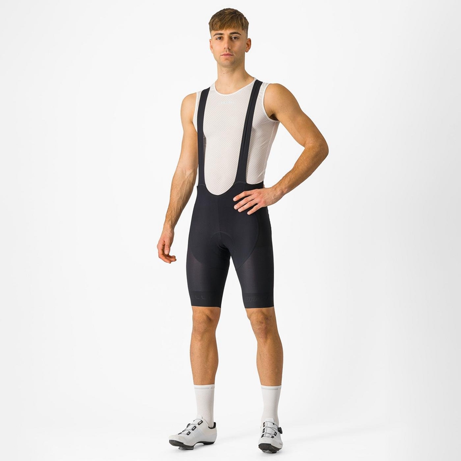 Black Men Castelli SUPERLEGGERA Bib Shorts | 142608-WMZ