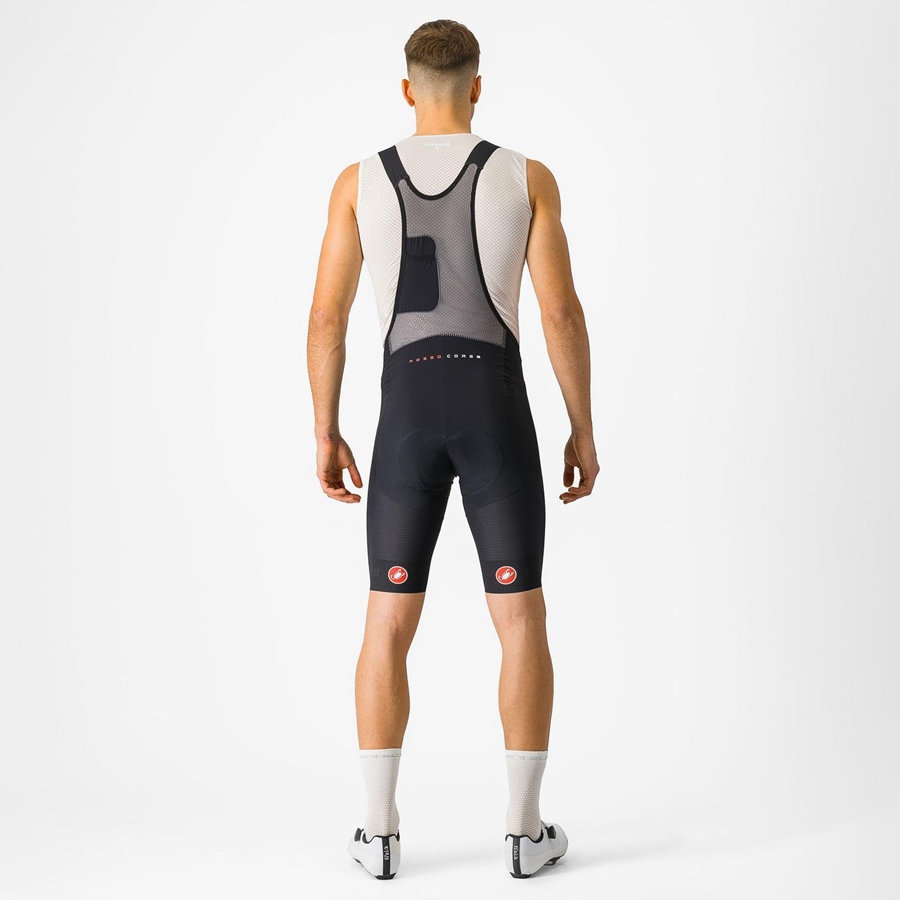 Black Men Castelli SUPERLEGGERA Bib Shorts | 142608-WMZ