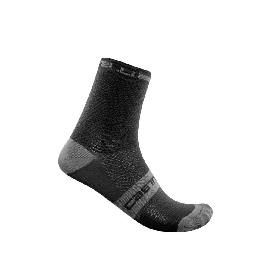 Black Men Castelli SUPERLEGGERA T 12 Socks | 583192-XOQ