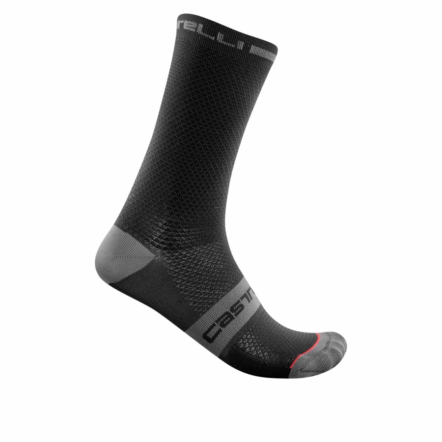 Black Men Castelli SUPERLEGGERA T 18 Socks | 961548-OMS