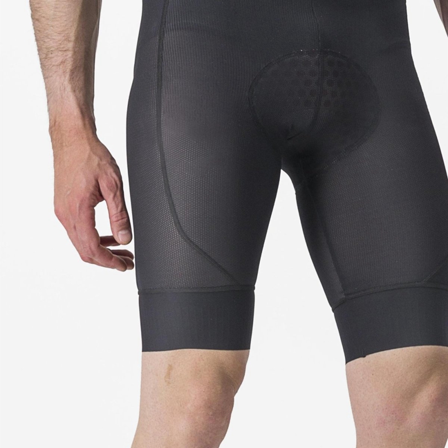 Black Men Castelli TRAIL LINER Shorts | 708914-QHK