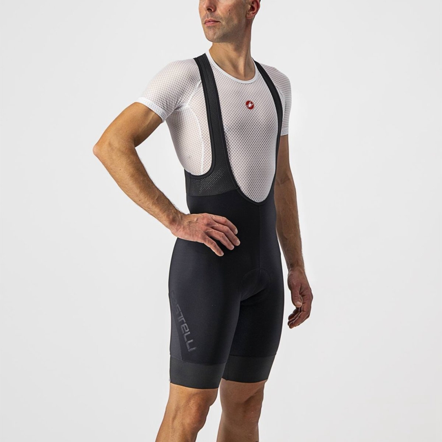 Black Men Castelli TUTTO NANO Bib Shorts | 517032-XPD