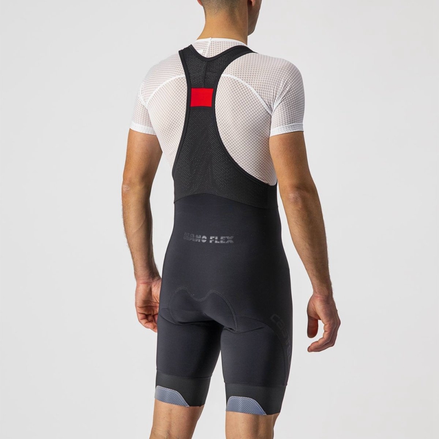 Black Men Castelli TUTTO NANO Bib Shorts | 517032-XPD