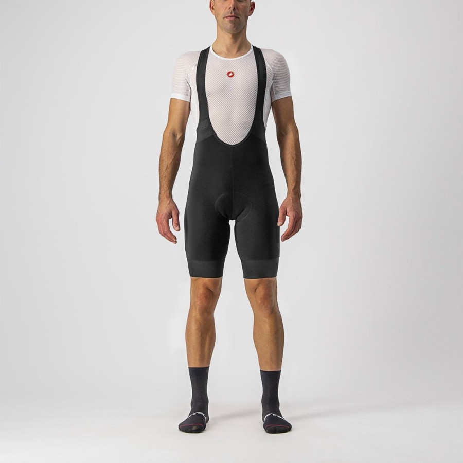 Black Men Castelli TUTTO NANO Bib Shorts | 517032-XPD