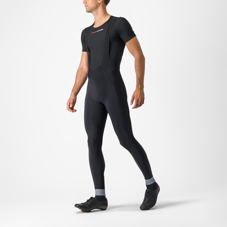 Black Men Castelli TUTTO NANO Bib Tights | 148376-OGN