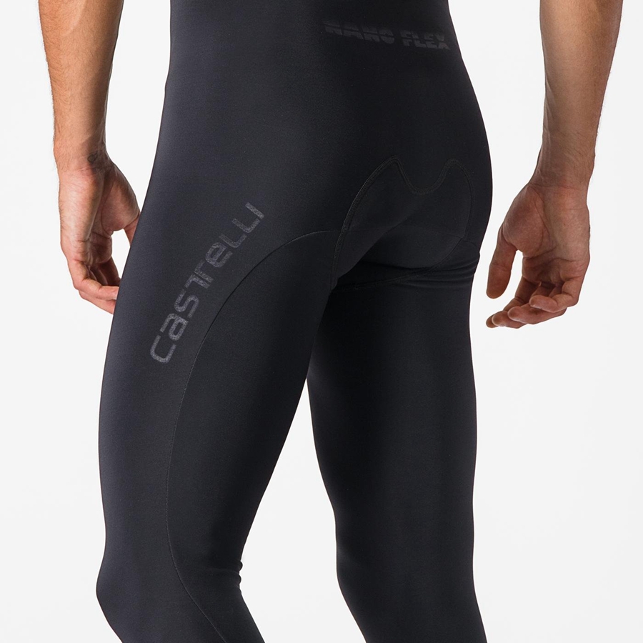 Black Men Castelli TUTTO NANO Bib Tights | 148376-OGN