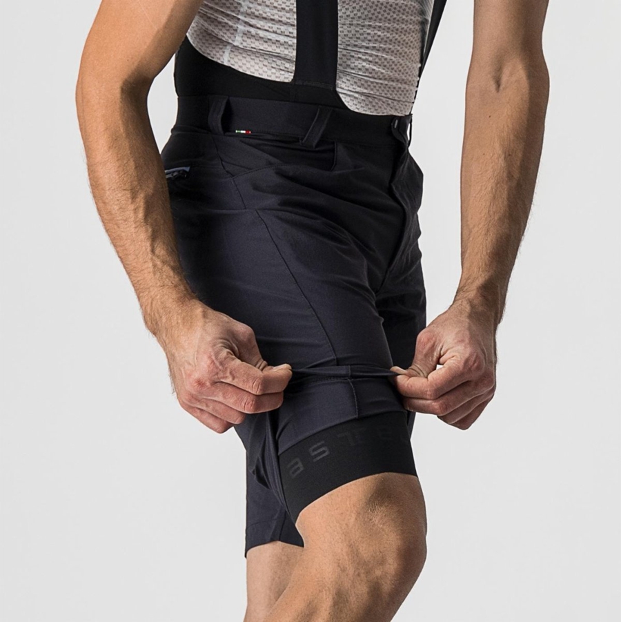 Black Men Castelli UNLIMITEDGY Shorts | 704836-BUW