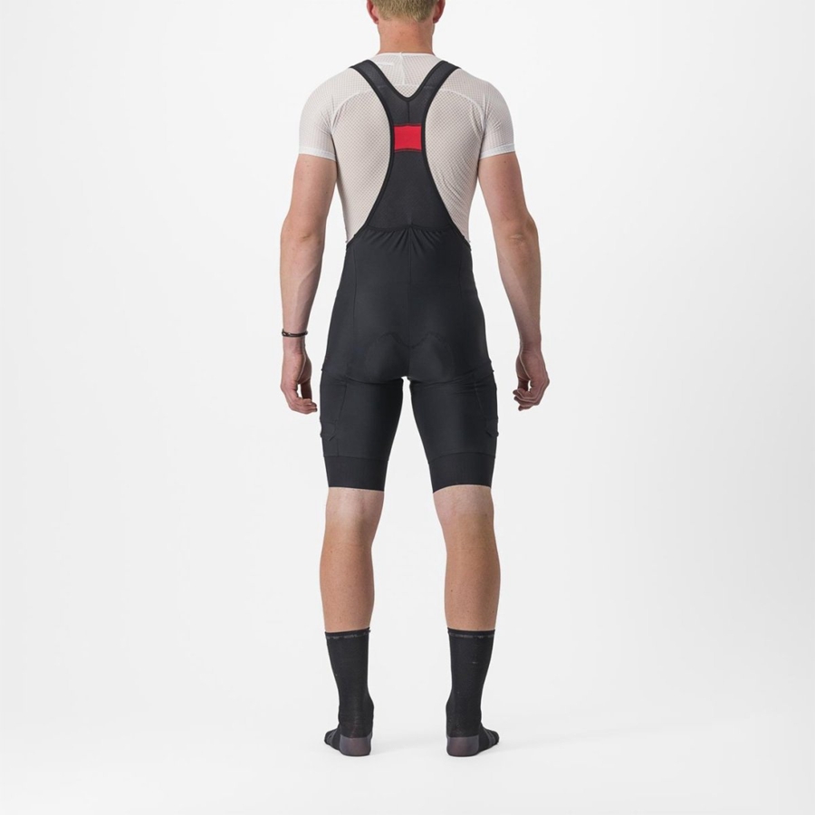 Black Men Castelli UNLIMITED CARGO Bib Shorts | 256430-YAI