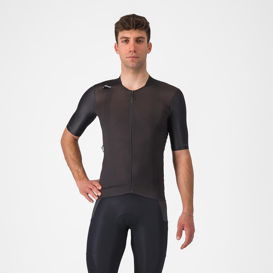 Black Men Castelli UNLIMITED PRO Jersey | 812057-RGA