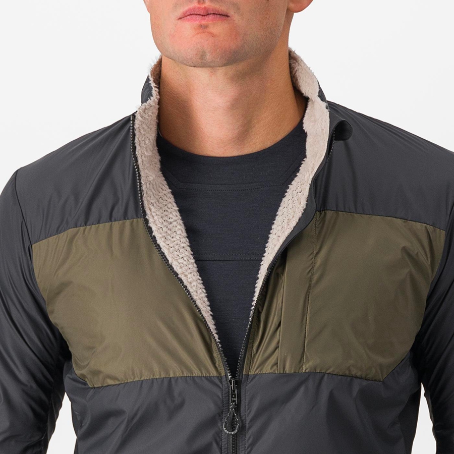 Black Men Castelli UNLIMITED PUFFY Jackets | 340918-TXR