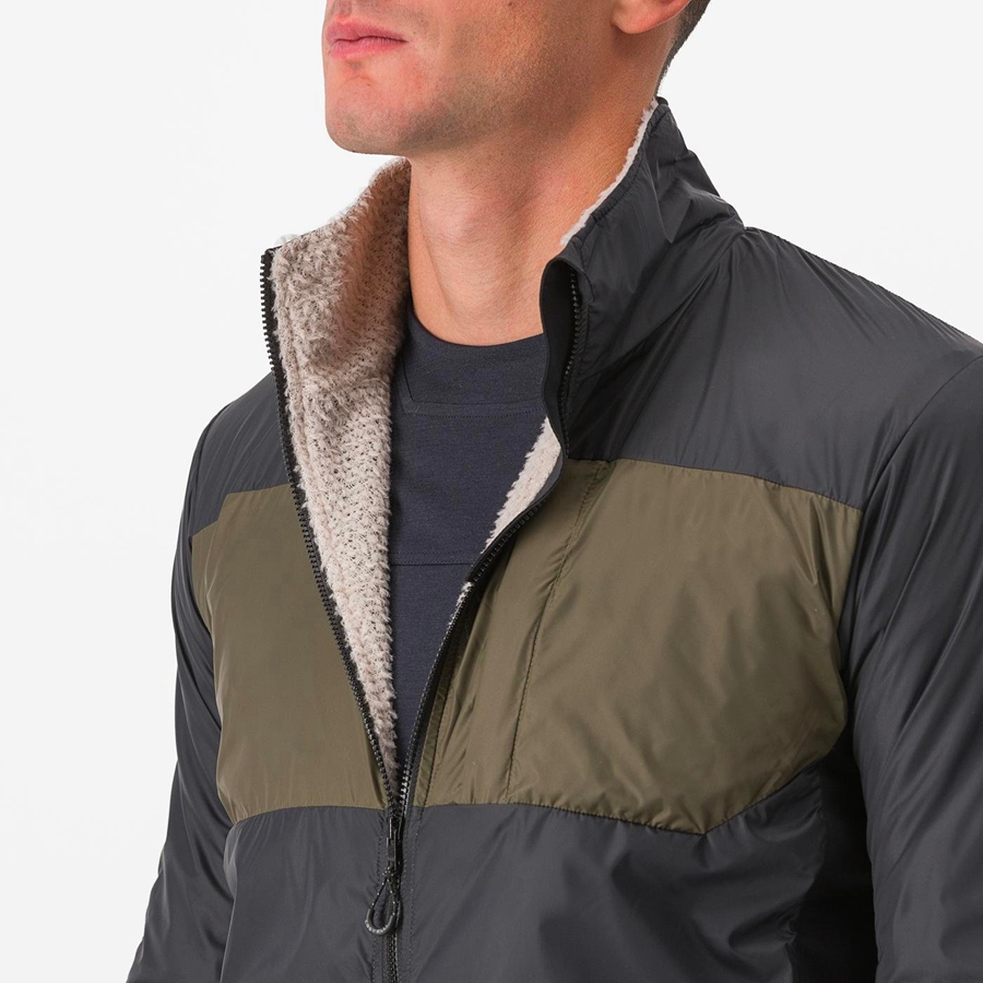 Black Men Castelli UNLIMITED PUFFY Jackets | 340918-TXR