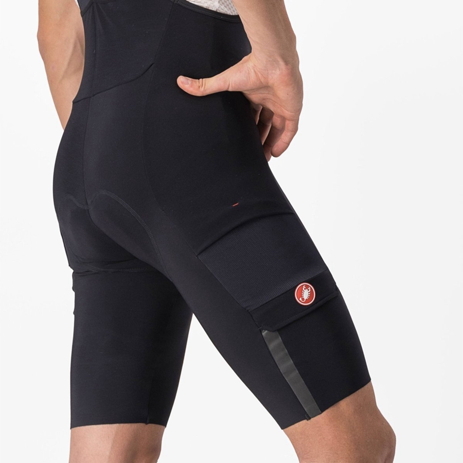 Black Men Castelli UNLIMITED THERMAL Bib Shorts | 462583-OSC