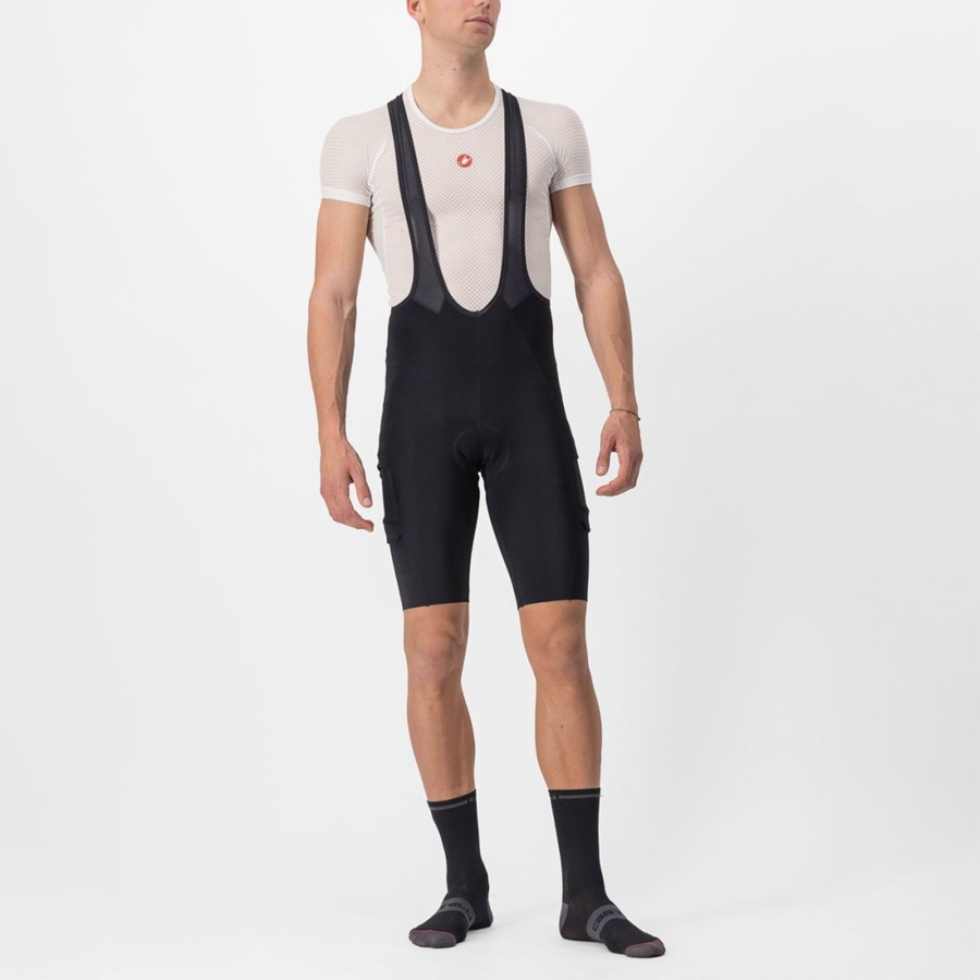 Black Men Castelli UNLIMITED THERMAL Bib Shorts | 462583-OSC