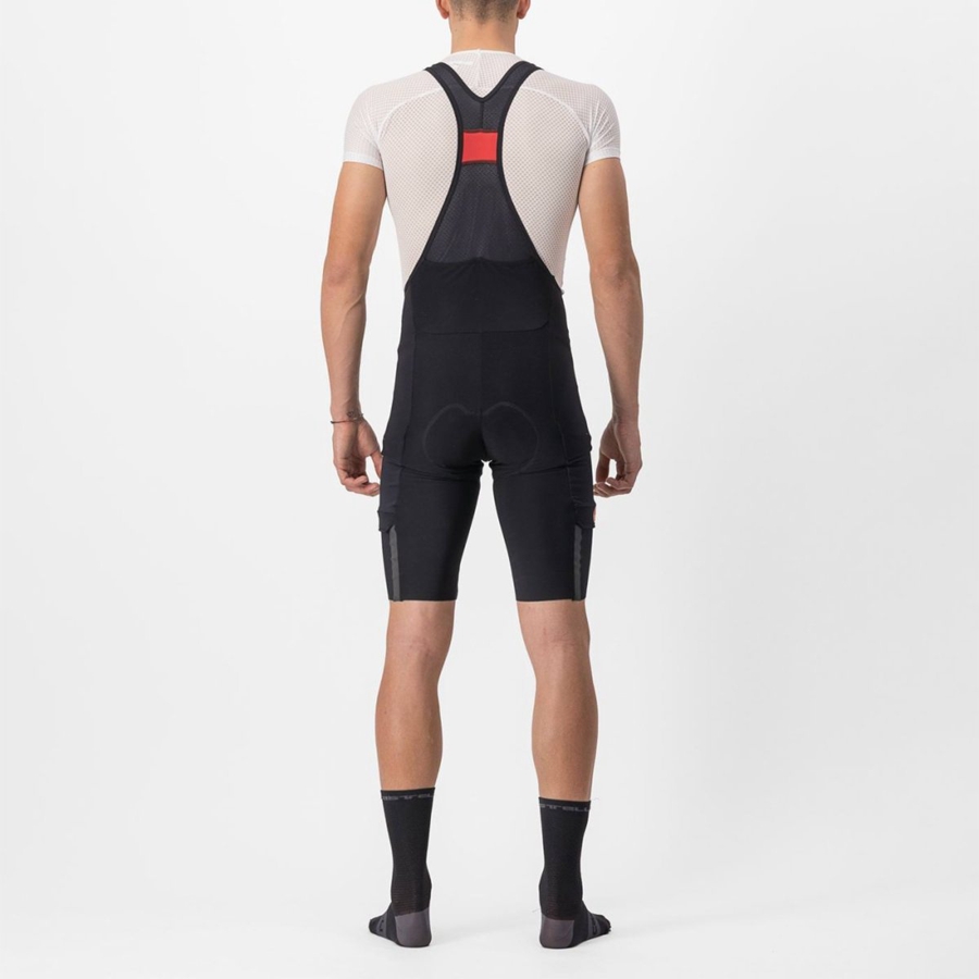 Black Men Castelli UNLIMITED THERMAL Bib Shorts | 462583-OSC