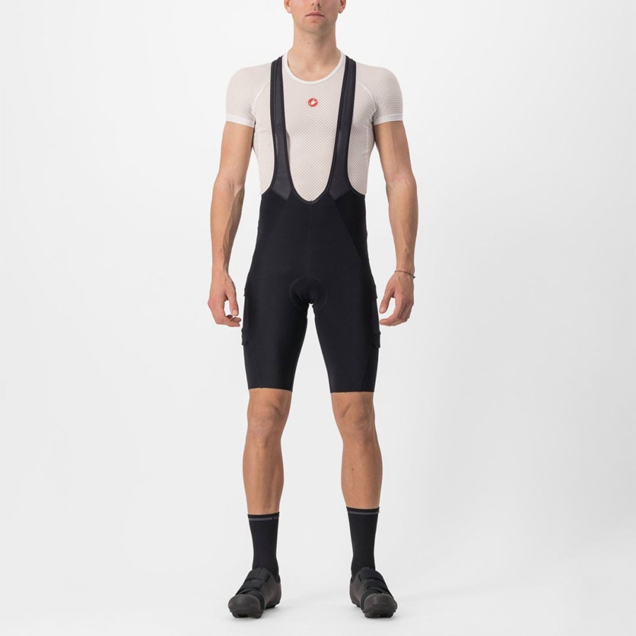 Black Men Castelli UNLIMITED THERMAL Bib Shorts | 462583-OSC