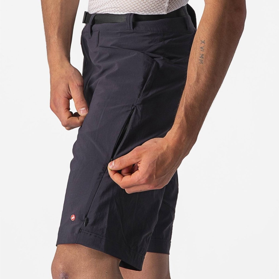 Black Men Castelli UNLIMITED TRAILGY Shorts | 705921-HZY