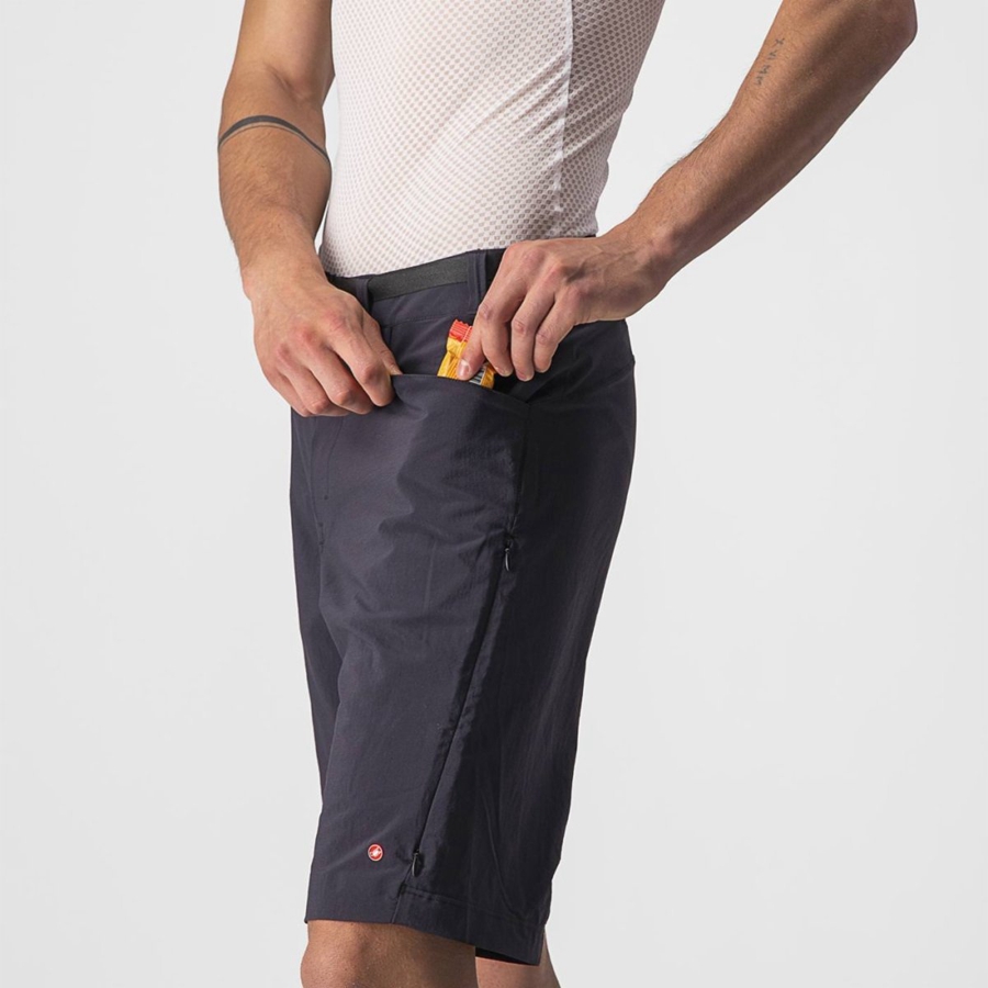 Black Men Castelli UNLIMITED TRAILGY Shorts | 705921-HZY