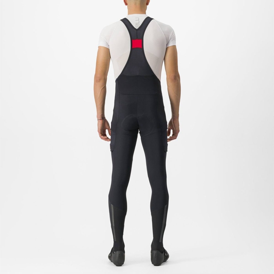 Black Men Castelli UNLIMITED TRAIL Bib Tights | 832150-PYW