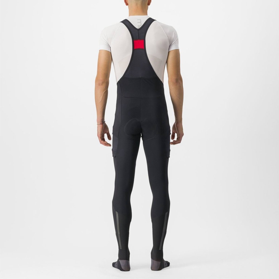 Black Men Castelli UNLIMITED TRAIL Bib Tights | 832150-PYW