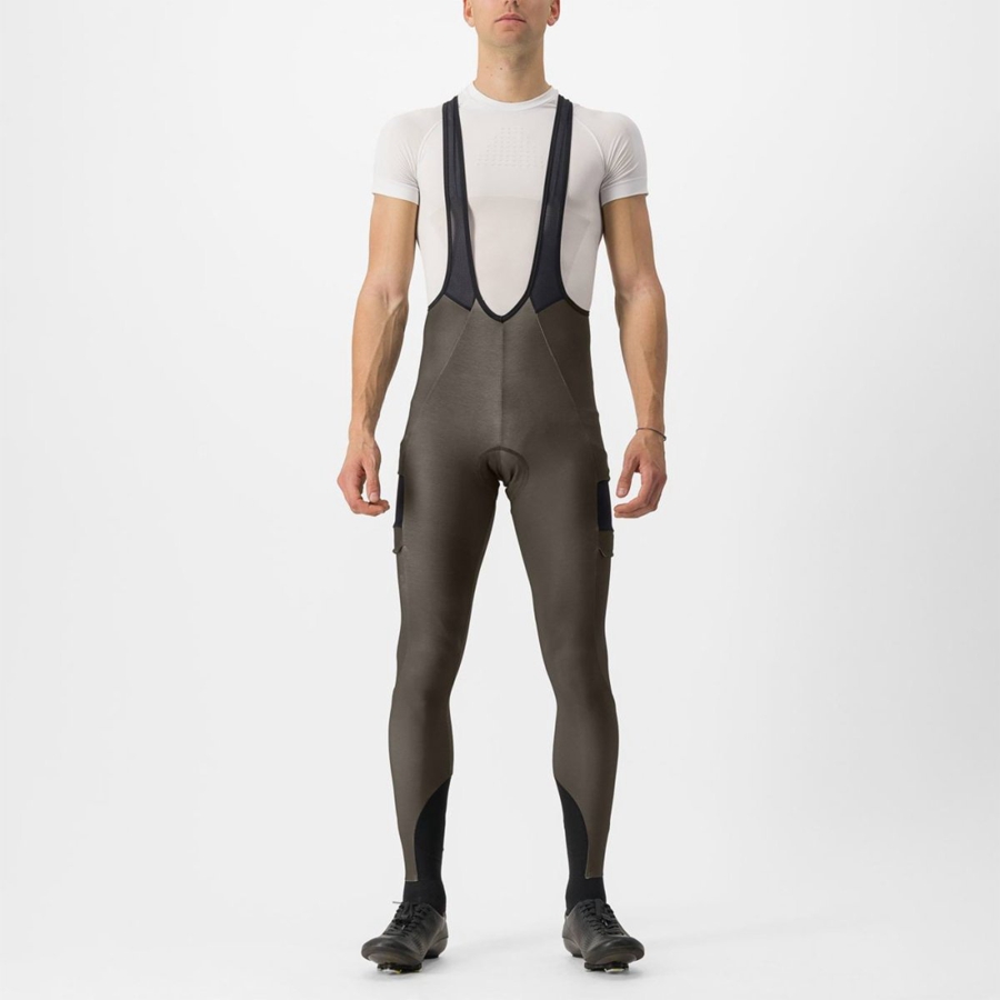 Black Men Castelli UNLIMITED TRAIL Bib Tights | 764805-KOF