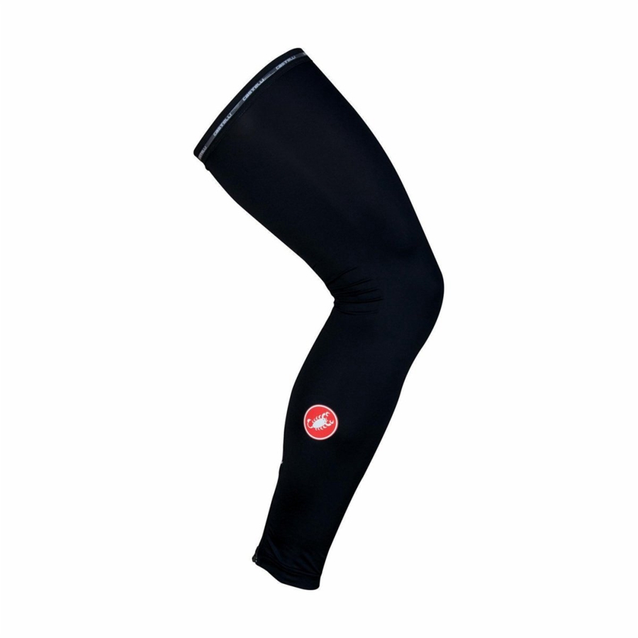 Black Men Castelli UPF 50 + LIGHT LEG SLEEVES Leg Warmer | 147308-JNF