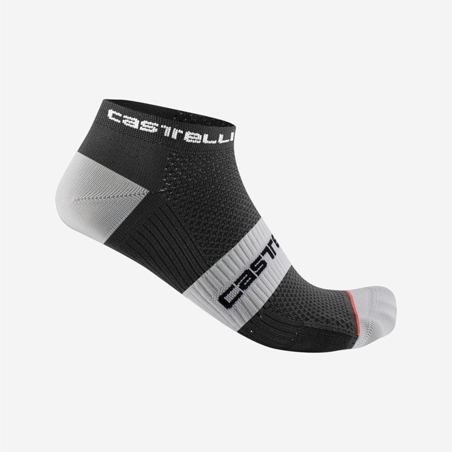 Black White Men Castelli LOWBOY 2 Socks | 624170-VJP