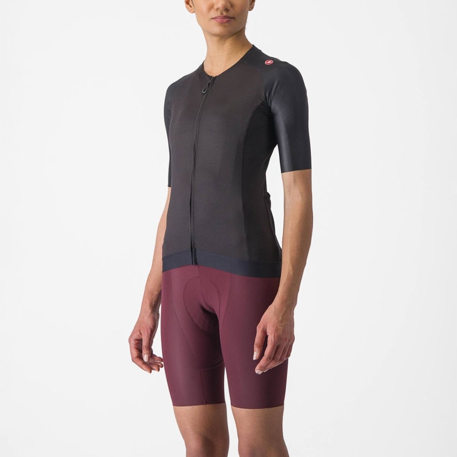 Black Women Castelli AERO PRO 7.0 W Jersey | 421857-TJA