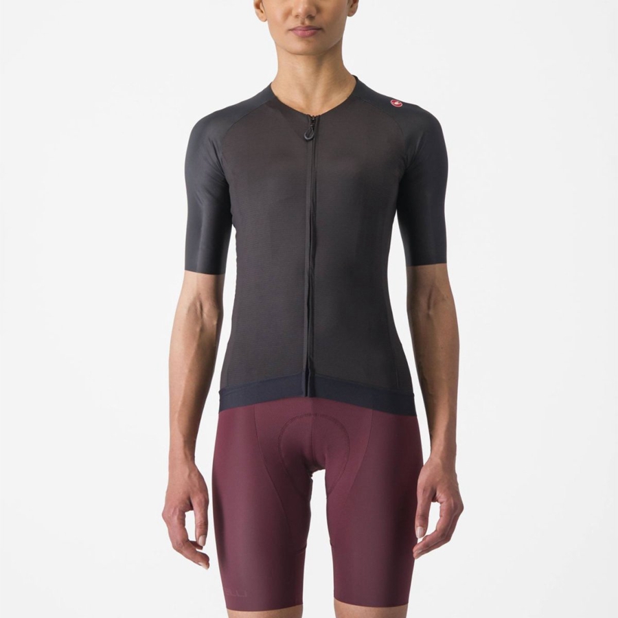 Black Women Castelli AERO PRO 7.0 W Jersey | 421857-TJA